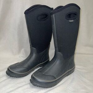 Perfect Storm Winter Rain Boots Insulated High Handle Black Women's 7